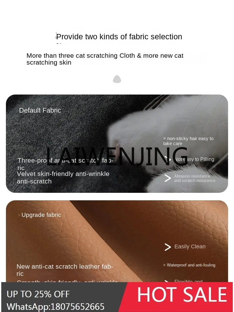 قماش خدش للقطط مستورد من RWJ، قارب إبحار كبير يجلس عميقًا ومستقيمًا، شقة صغيرة قابلة للإزالة والغسل #5