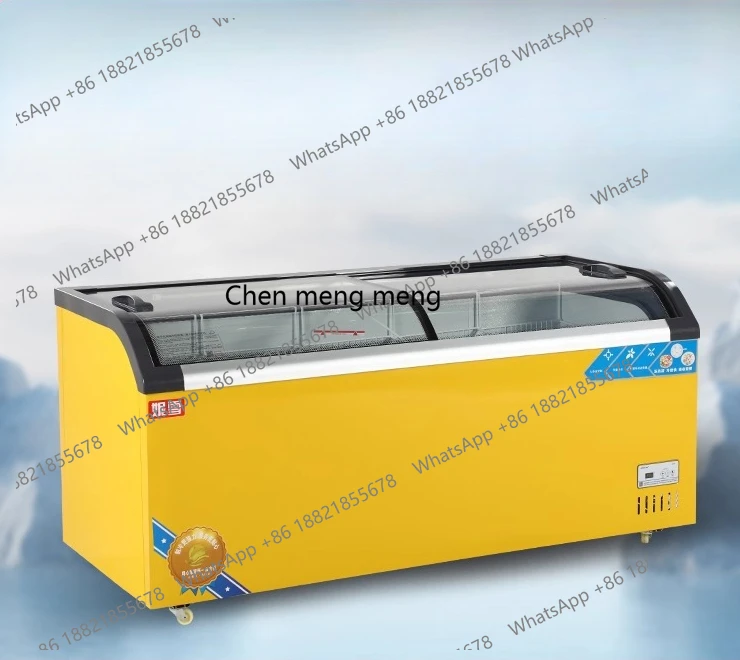 

Commercial horizontal fruit fresh-keeping ice cream cabinet display cabinet beverage supermarket combination cabinet