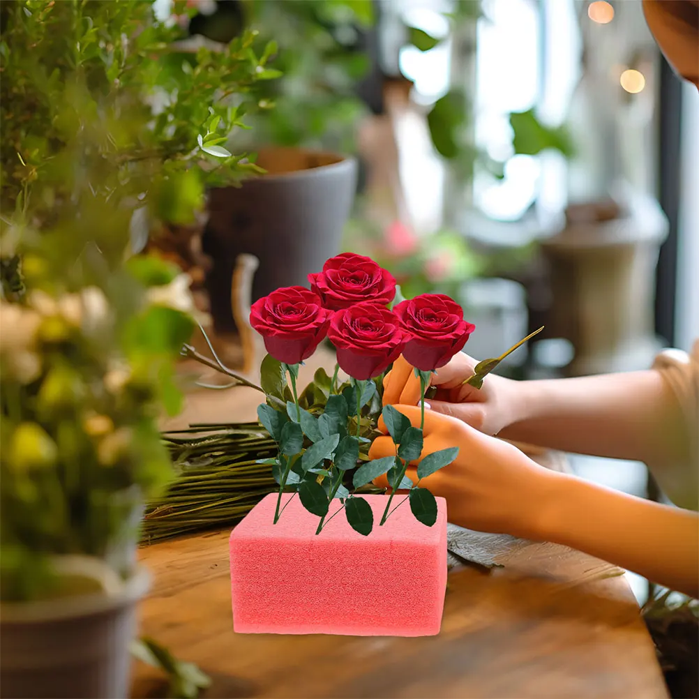 

4Pcs Flower Foam Blocks Floral Foam Base Square Block for Wedding Party Floral Arrangements Florist Use Square Block