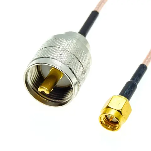 RG316 SMA-hane till UHF PL259-hanekontakt PL-259 50-ohm crimpkontakt Parti RF-koaxialförlängning Koaxialkabel Jumper Pigtail 12 best sales pl 259 - №7