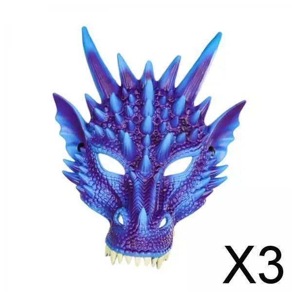 Scary Dragon Head Cover RP Foam Masquerade Mask Realistic Costume for Adult Halloween Performance