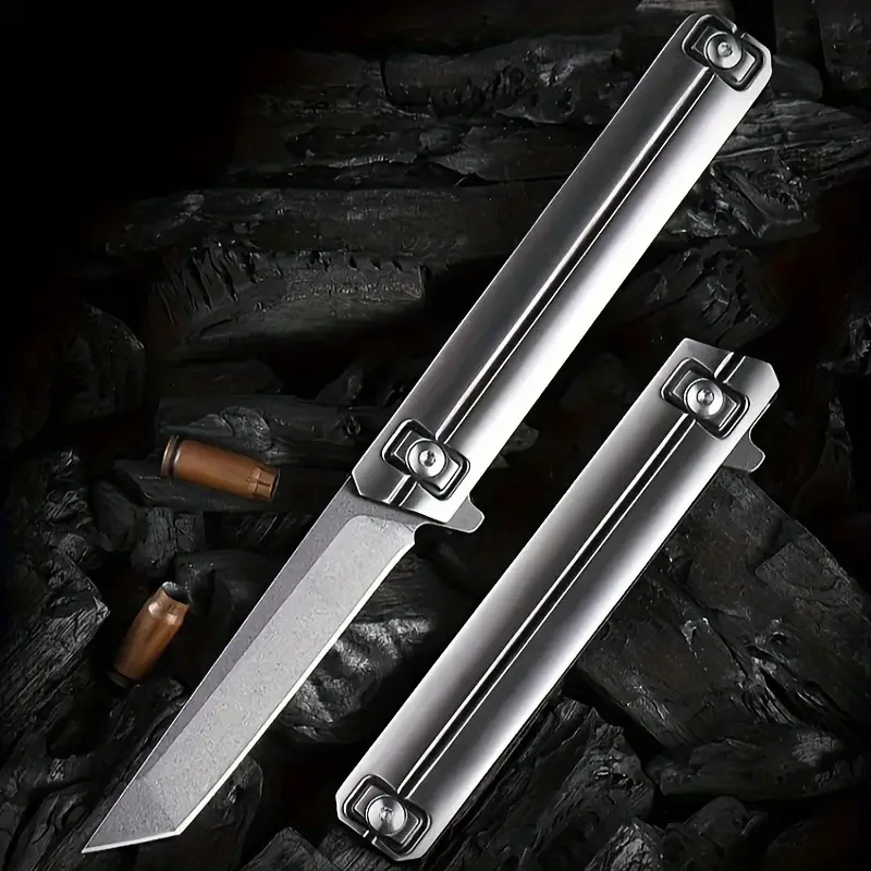 

Outdoor Folding Knife High Hardness ABS Handle Self-Defense Glass Hammer Pocket Fruit Knife