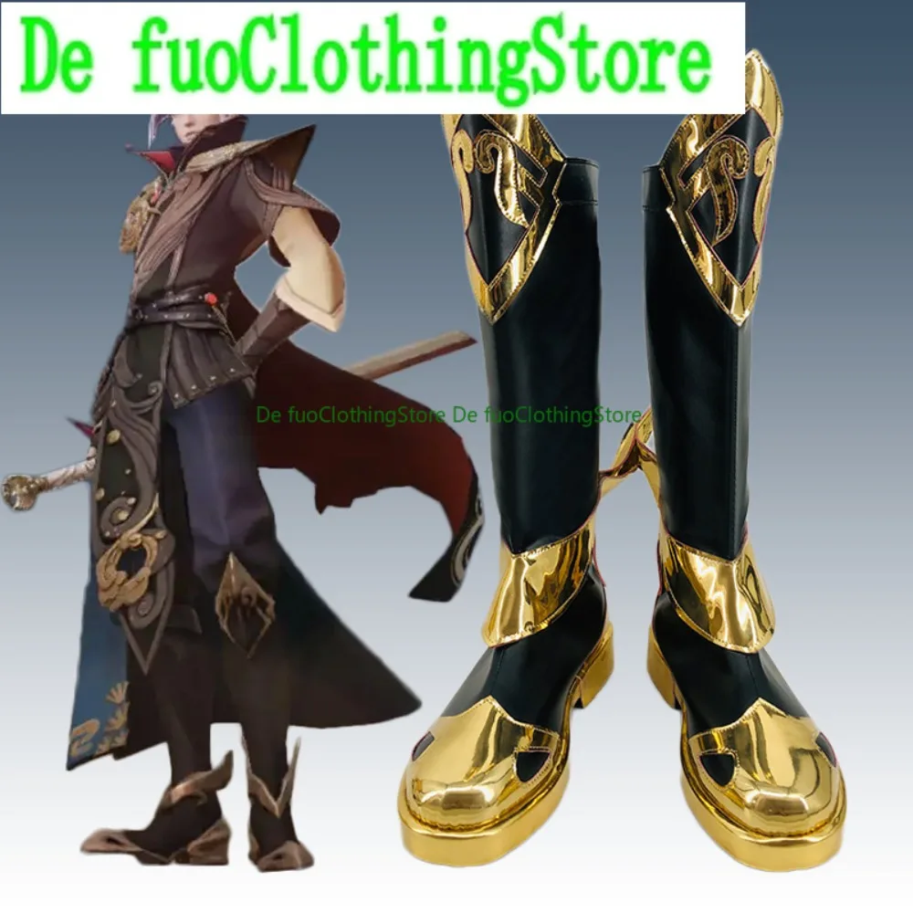 Defuoclothing honra dos reis yao yun águia geral cosplay sapatos anime jogo rpg trajes de halloween adereços sapatos botas