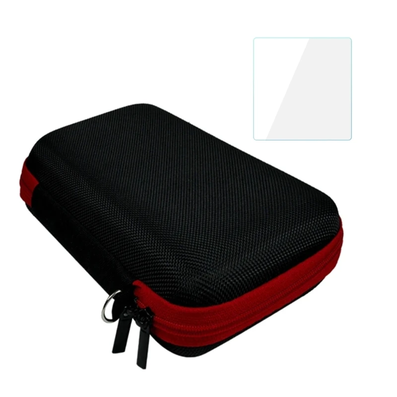 Dropship RGB30 콘솔용 보관 가방이 포함된 강화 유리 필름 화면 보호기 1세트