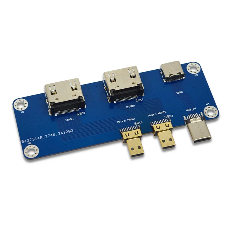 Exquisit-Für Raspberry Pi Micro -Kompatibel zu -Kompatibles Modul Dual 4K Ausgang Kompatibel mit Raspberry Pi 5/4B