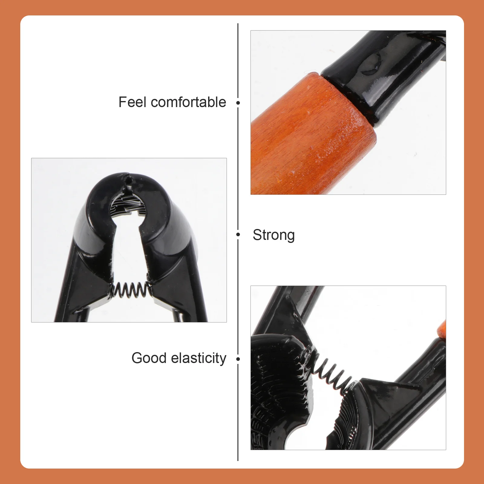 

Walnut Cracker Wooden Handle Aluminum Alloy Chuck Anti-Skid Design Strong Durable Nut Opener Kitchen Tool For