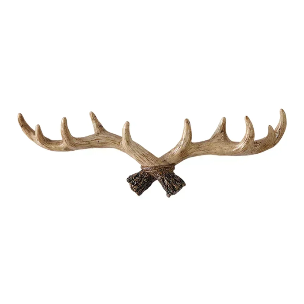 

Clothes Hanger Deer Antler Hook Indoors 4.7 Inch Tall Easy To Install Natural Finish Versatile Usage For Towels