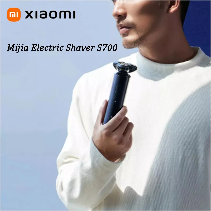 

XIAOMI MIJIA Portable Electric Shaver S700 Smart Flex Razor Beard Mens Trimmer 3 Ceramics Cutter Head Shaving IPX7 Waterproof