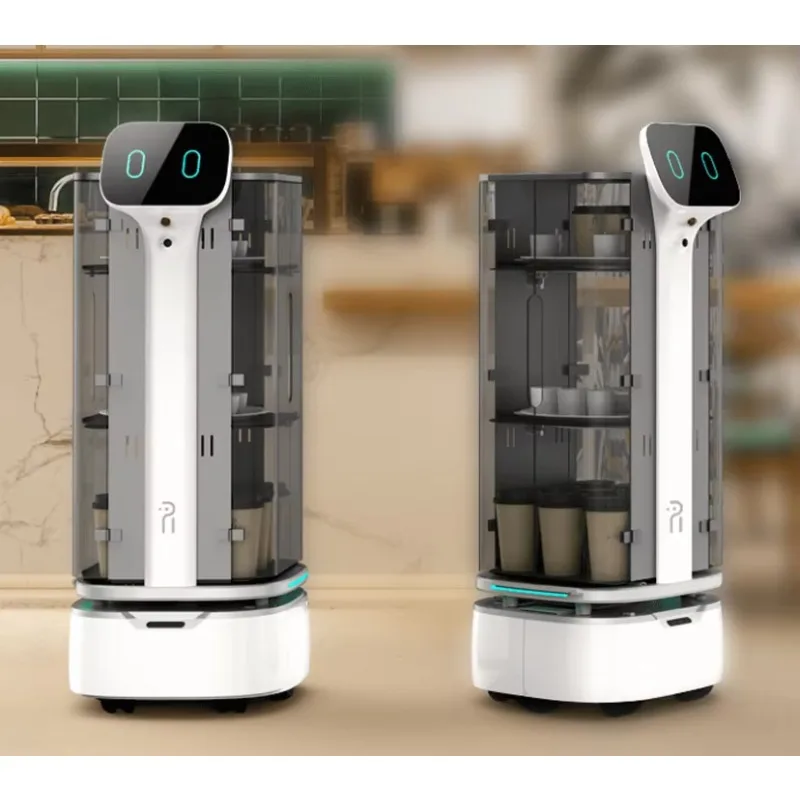 2025 العلامة التجارية الجديدة ذاتية القيادة التجارية روبوت التسليم مطعم تخدم بوت مستشفى ممرضة روبوت نادلة روبوت #6