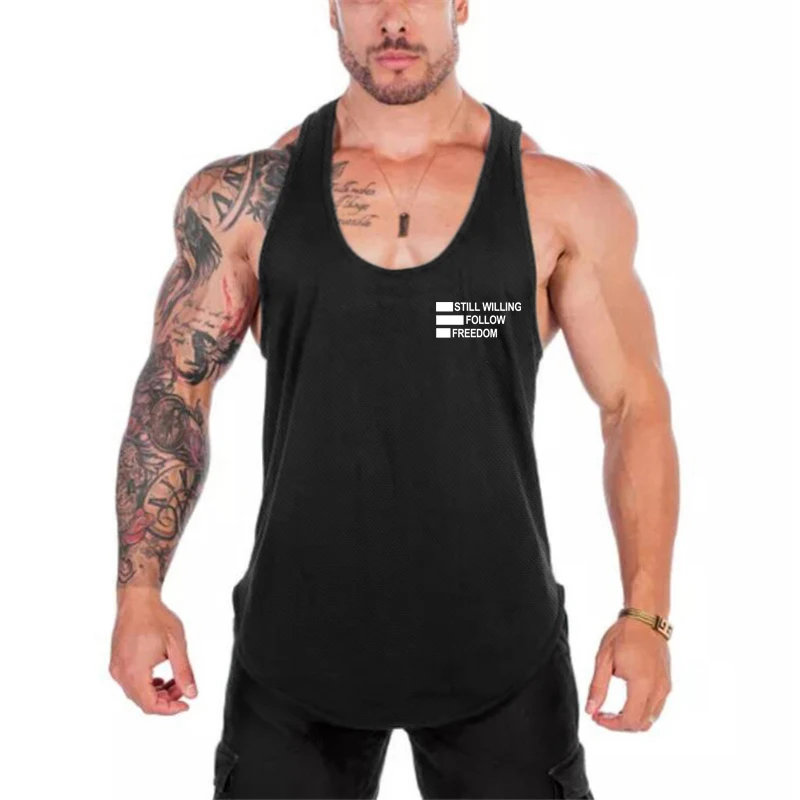 Still Willing Follow Herrenmode Sport Laufweste Schnelltrocknendes Mesh Tank Top Sommer Atmungsaktiv Gym Workout Shirt Fitness