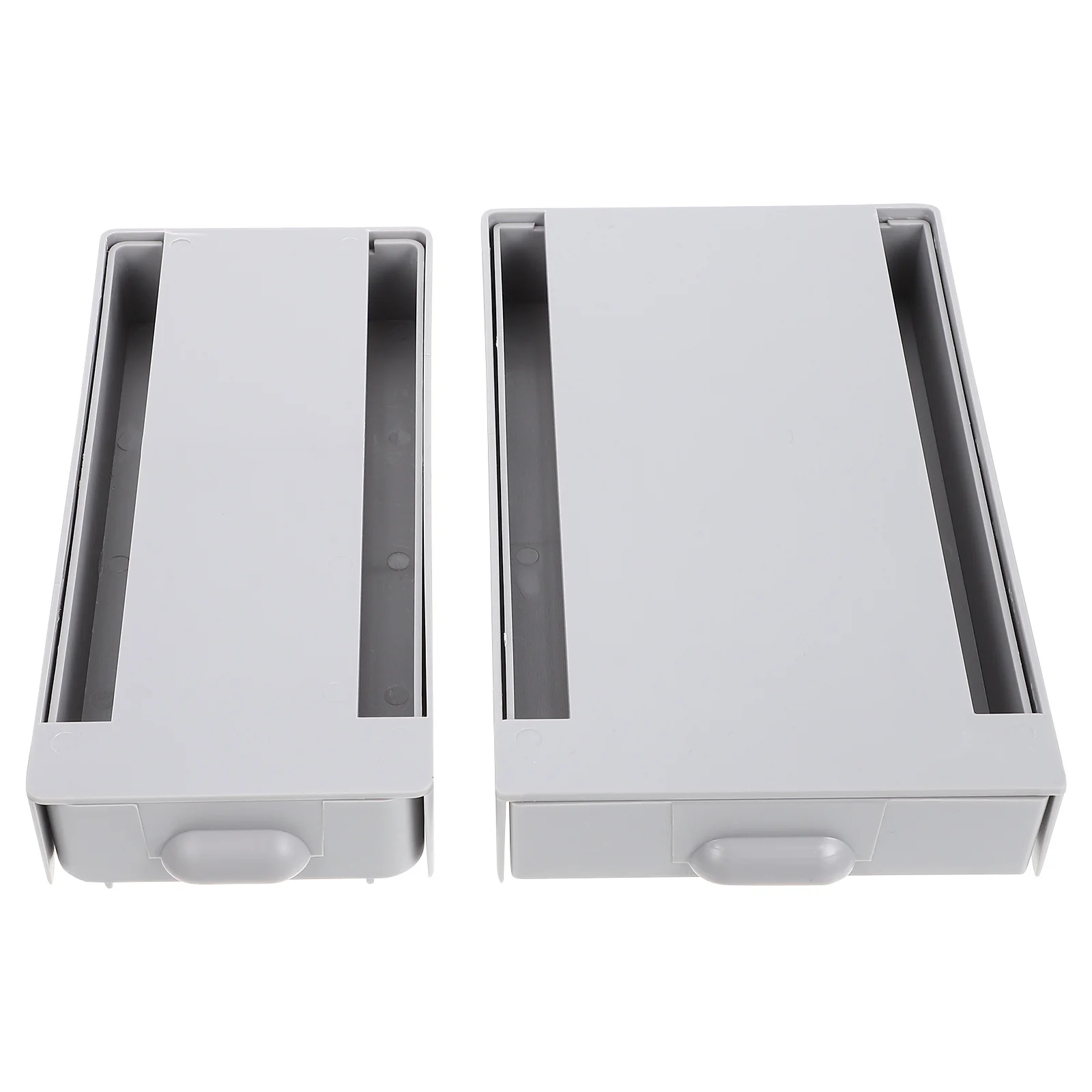 2 قطعة صندوق درج تحت المكتب حافظة تخزين مخفية للأقلام الحكام منظم مكتب لاصق حاوية سطح المكتب متعددة الوظائف