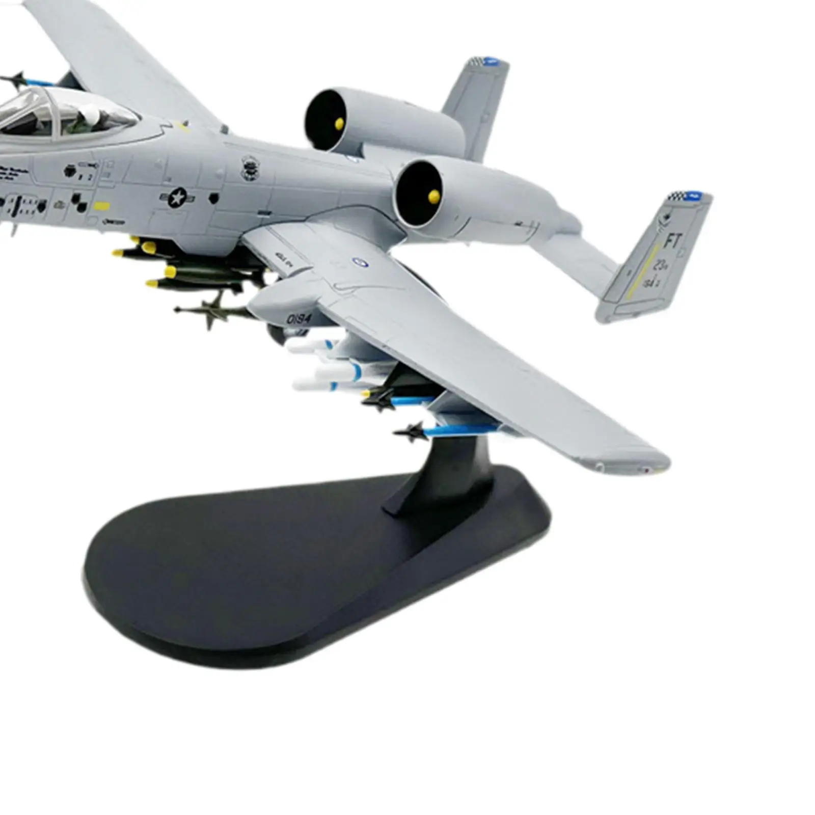 

Модель самолета A-10A в масштабе 1:100, миниатюрная игрушка для детей, реалистичная модель самолета с подставкой для демонстрации, для рабочего стола, полки, офиса, дома, стола