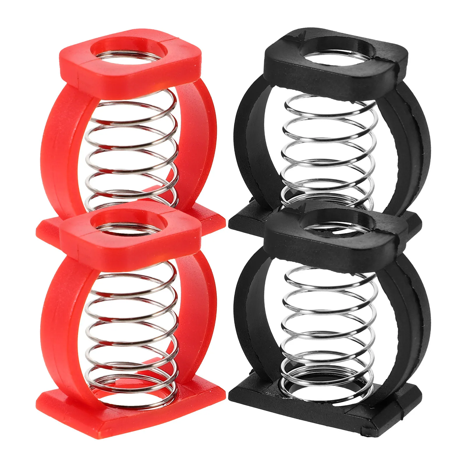 

Комплект из 4 складных пружинных защелок для велосипеда, быстросъемные пластиковые зажимы из нержавеющей стали, детали для ремонта велосипедов, пружинные регулировочные защелки