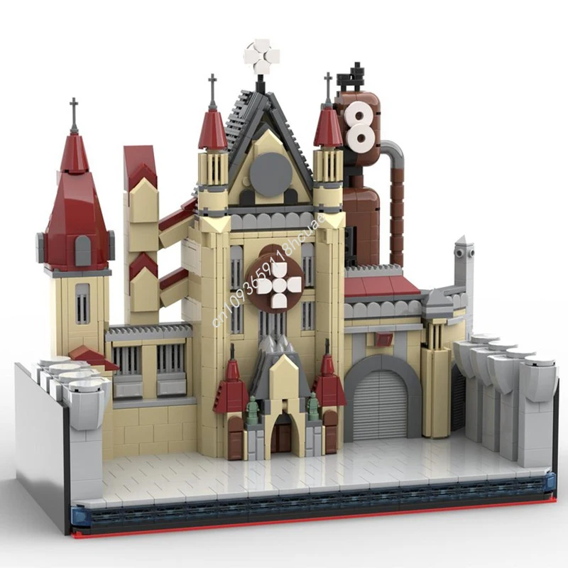 

1169pcs MOC Fire Force Station 8 - Bookend variation City Building Blocks Christmas Holiday Themed Limited Edition Model Gift