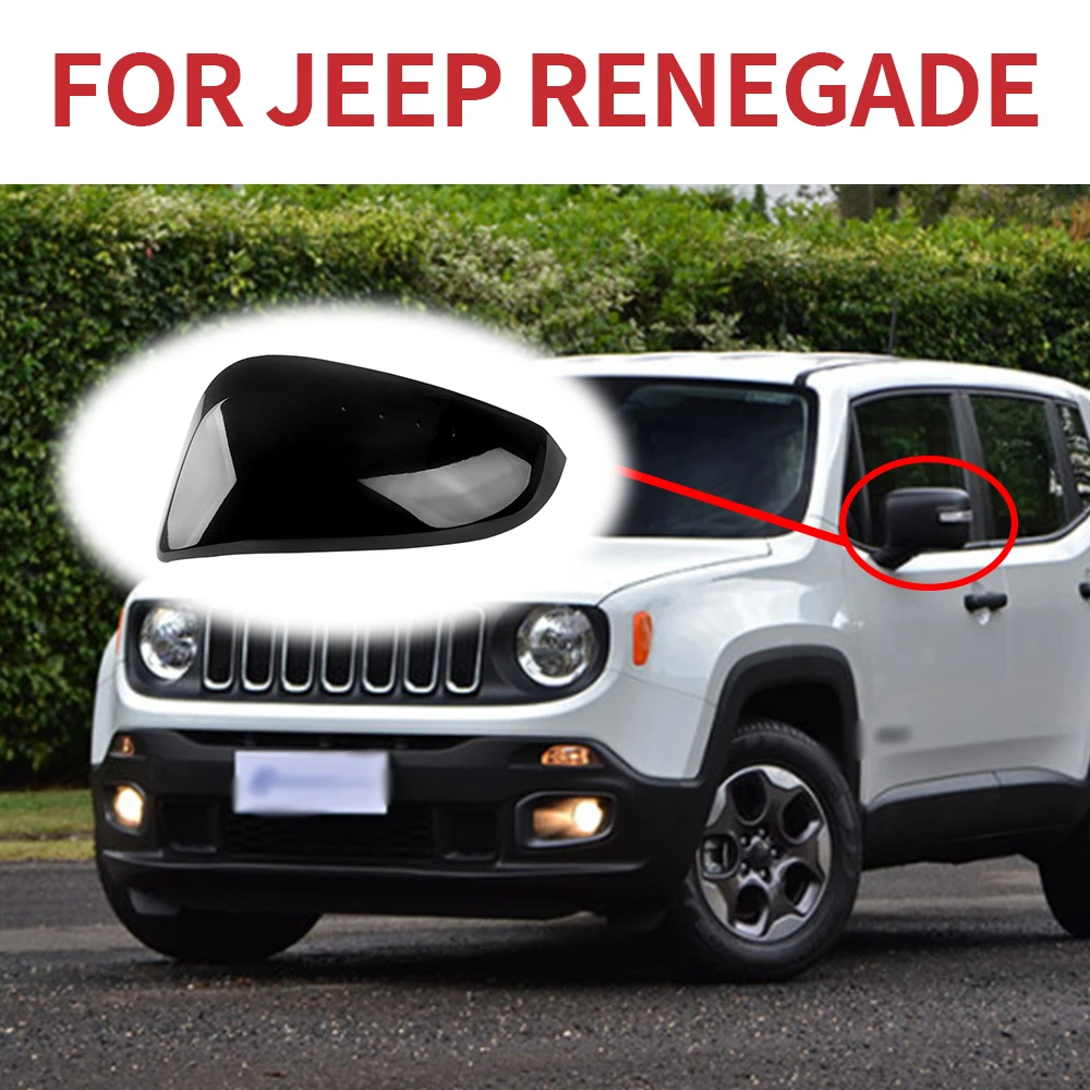 Suitable for Jeep Renegade 2016 2017 2018 2019 2020 2021  left and right rearview mirror cover accessories black