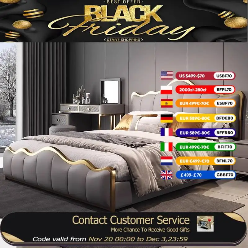 

Europen Headboard Double Bed Platform Designer Living Room Headboards Double Bed Full Size Twin Lit 2 Personnes Home Furniture