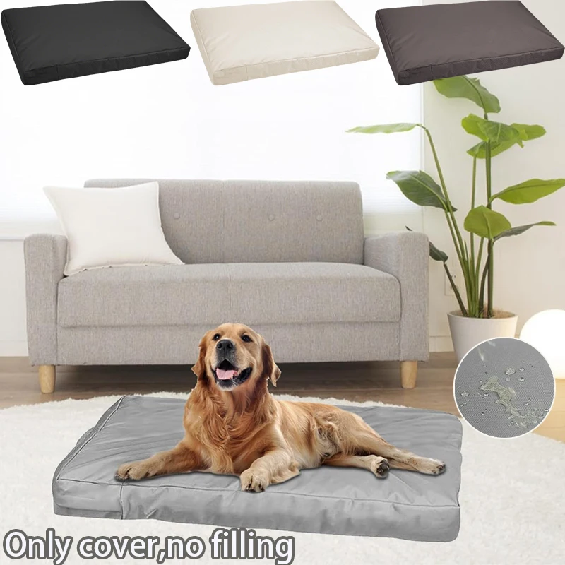 

Outdoor Oxford Cloth Waterproof Cat and Dog Bed Cover Removable Zipper Design Pet Crate Pad Cover for Small Medium Dog Cat 침대 커버