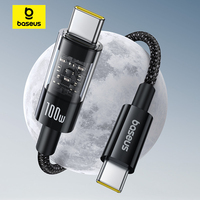Baseus 100W Type C Cable For iPhone 17 16 15 USB C PD Fast Charging Charger Wire Cord For Macbook Samsung Xiaomi USB C Cable