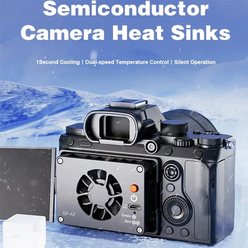Кулер для камеры Sony Canon FUJI A7M4 ZVE1 A6700 A7C2 ZVE10 ZV1 R5 90D XS10 XT4