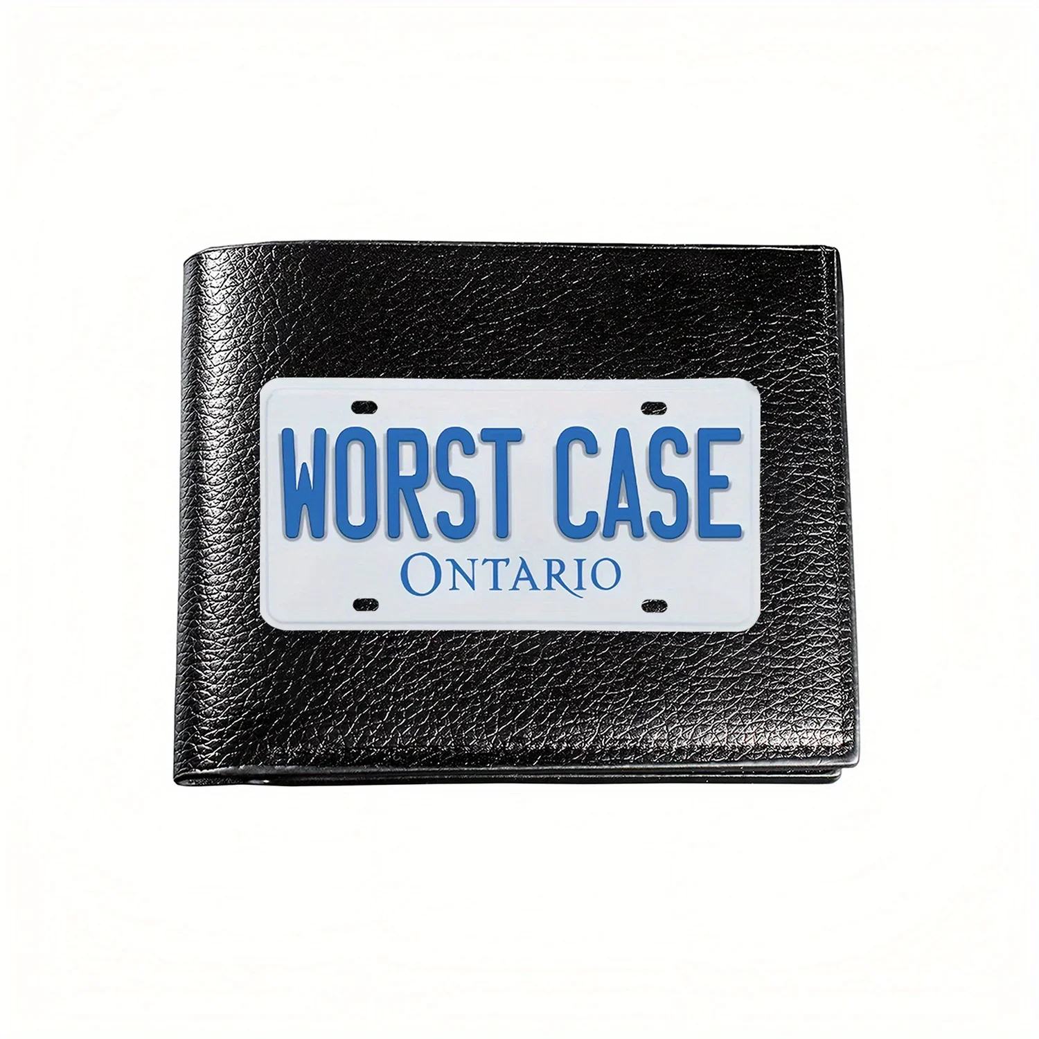 

Worst Case Scenario Ontario Plate Business Mens Casual Elegant Simple Practical Quality Wallet Stylish Printing Graphic Creative
