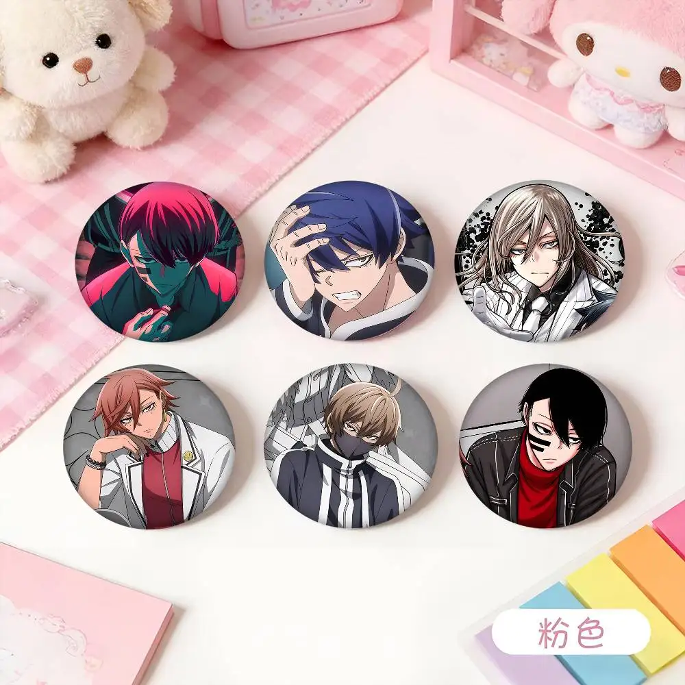 1pc Anime Game Tougen Anki Cartoon Style Badge Brooches On Backpack Decoration Round Enamel Pins For Accessorys
