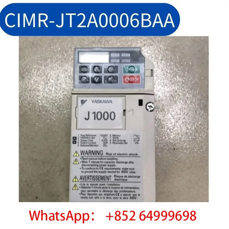 

second-hand inverter CIMR-JT2A0006BAA 220V 1.1/0.75KW tested ok