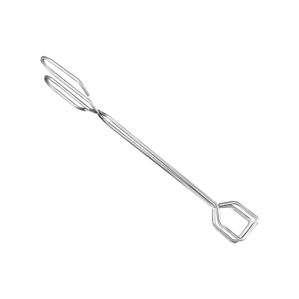 

1Pcs Stainless-Steel Charcoal Clip Outdoor Bbq Tong Simple Practical Design Convenient Use Silver Charcoal Clip
