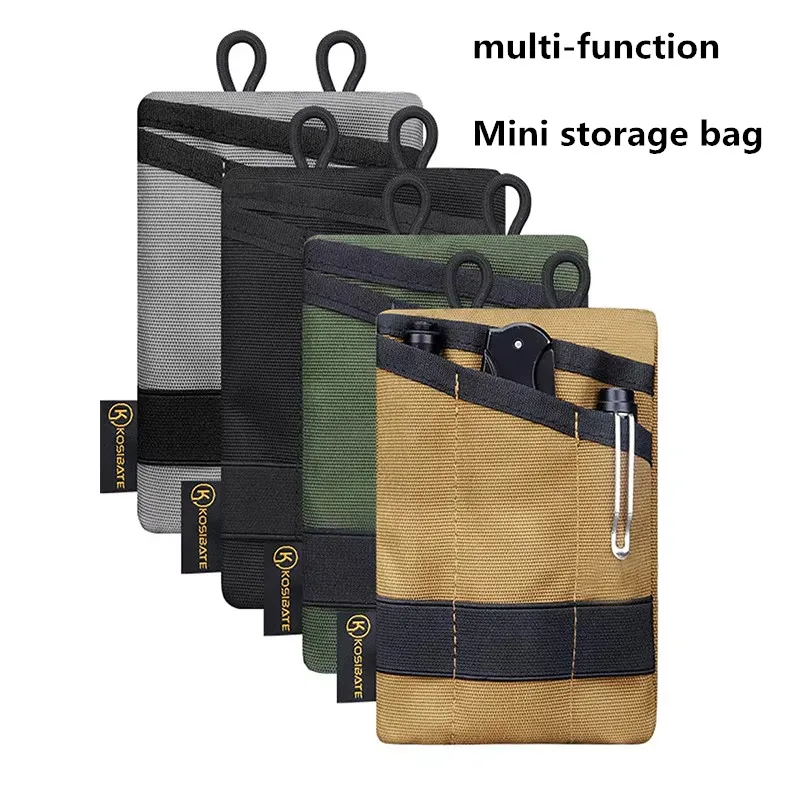 Tactical EDC bag wallet bag mini waist bag card key with waist bag camping, hiking, hunting, fishing, outdoor coin wallet