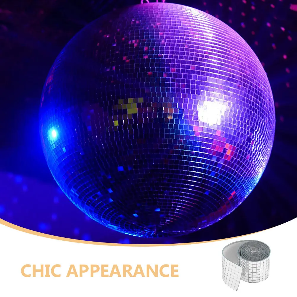 

1pc 1 Roll Mosaic Wall Stickers Mirror Tiles For Diy Crafts Bathroom Kitchen Decor Glass Tile Art Peel Stick Tiles Set