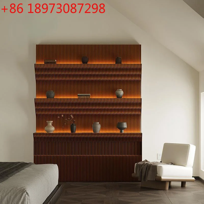 رف متنقل قابل للطي لشاشة المكتب، جدار خلفية مقسم مضيء متحرك #1