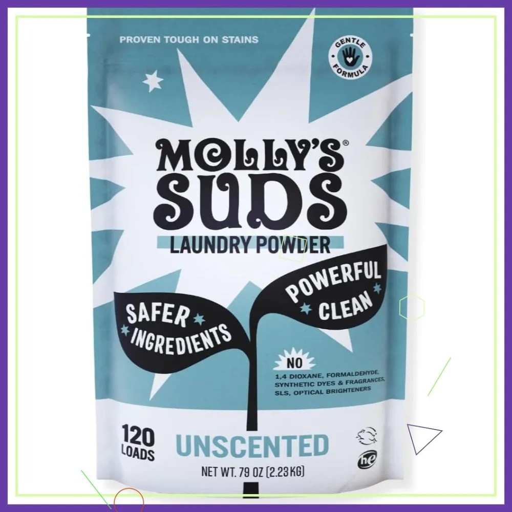 

Оригинальный стиральный порошок для чувствительной кожи | Простые, эффективные ингредиенты, борьба с пятнами | 120 загрузок без запаха