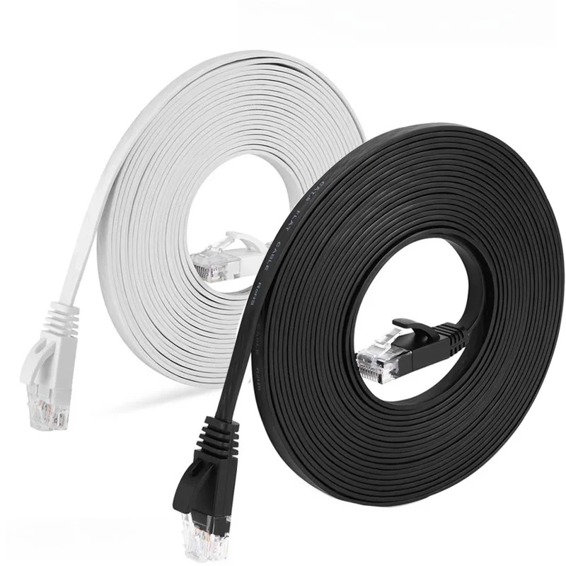 0.1M 0.2M 0.3M 0.5M 50M Cat6 Cavo Ethernet corto Piatto RJ45 Computer Internet Rete LAN Cavo patch Ethernet Ethernet