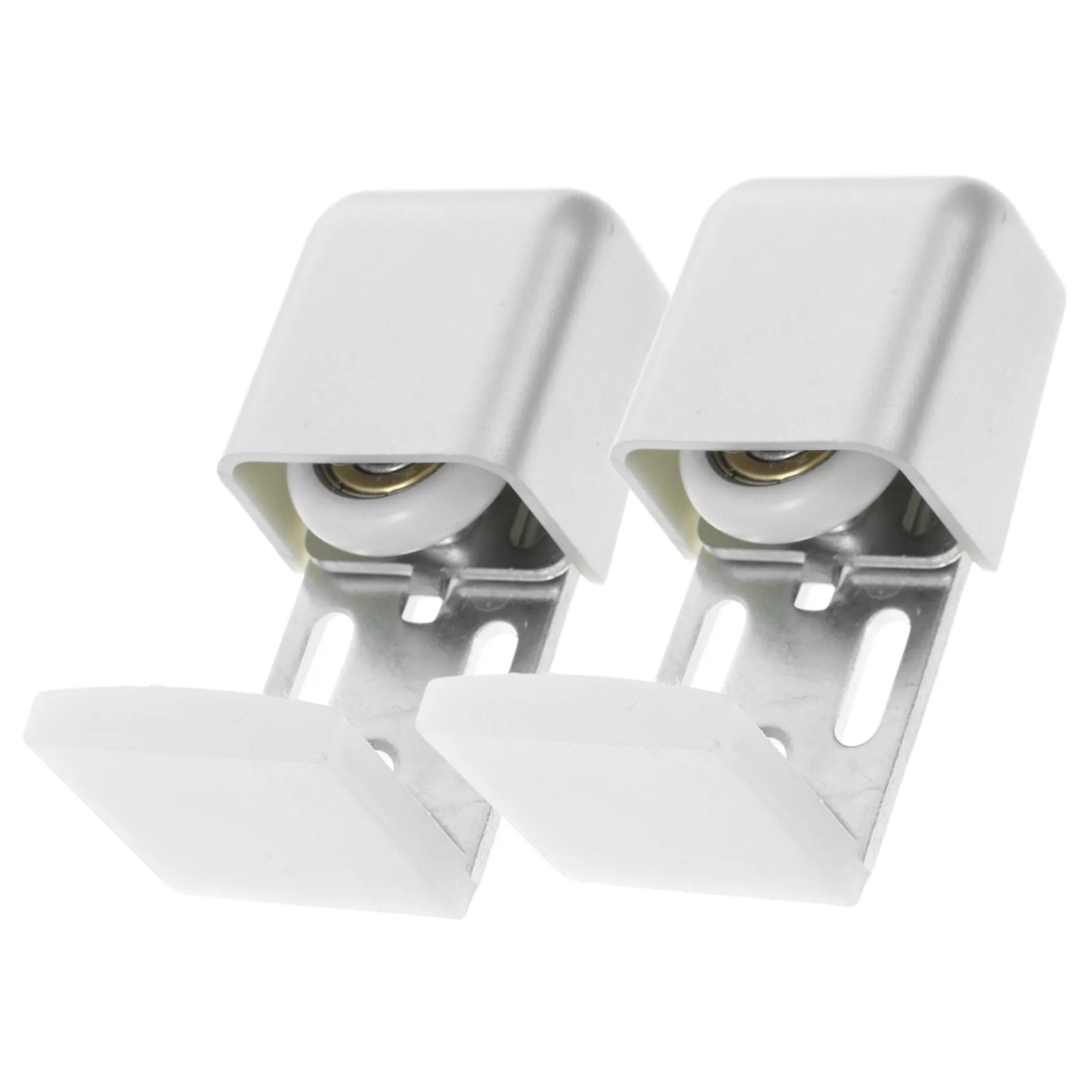 Sliding Closet Door Bottom Guide 2 Pack Floor Mount Swing Stopper Iron Replacement Hardware