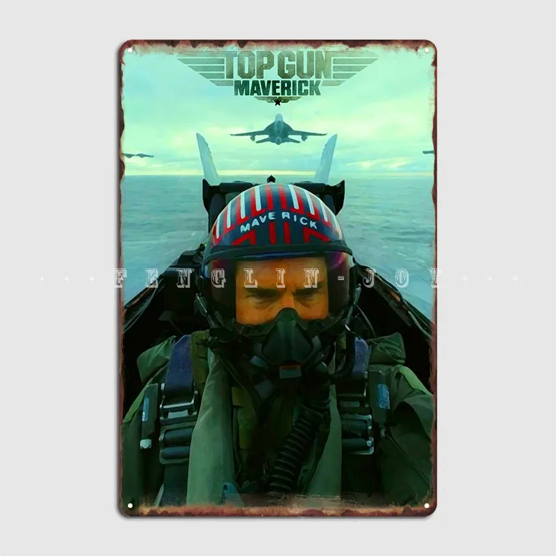 Top Gun Maverick Metal Plaque Poster Pub Club Bar Printing Plates Tin Sign Poster