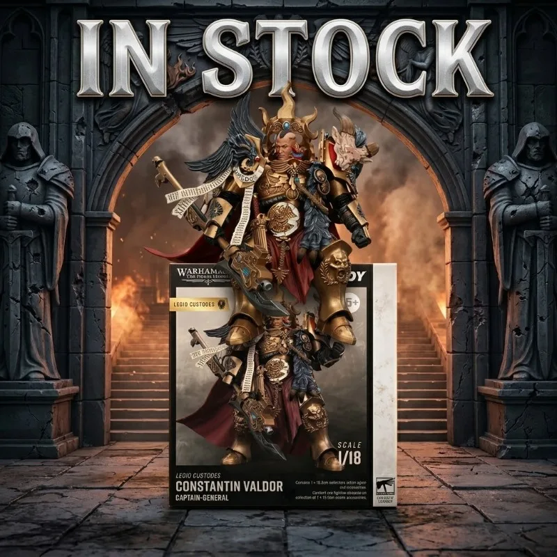 JOYTOY Warhammer 40K 1/18 Action Figure The Horus Heresy Legio Custodes Constantin Valdor Captain-General of The Legio Custodes