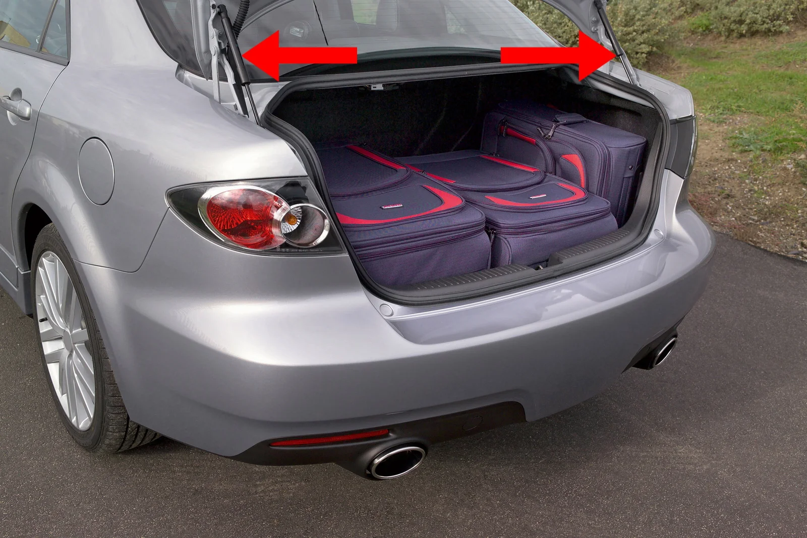 2x الباب الخلفي الجذع التمهيد الدعامات الغاز الربيع دعم رافع GJ6A56930 لمازدا 6 صالون GG 02-08 غير صالح للقبس