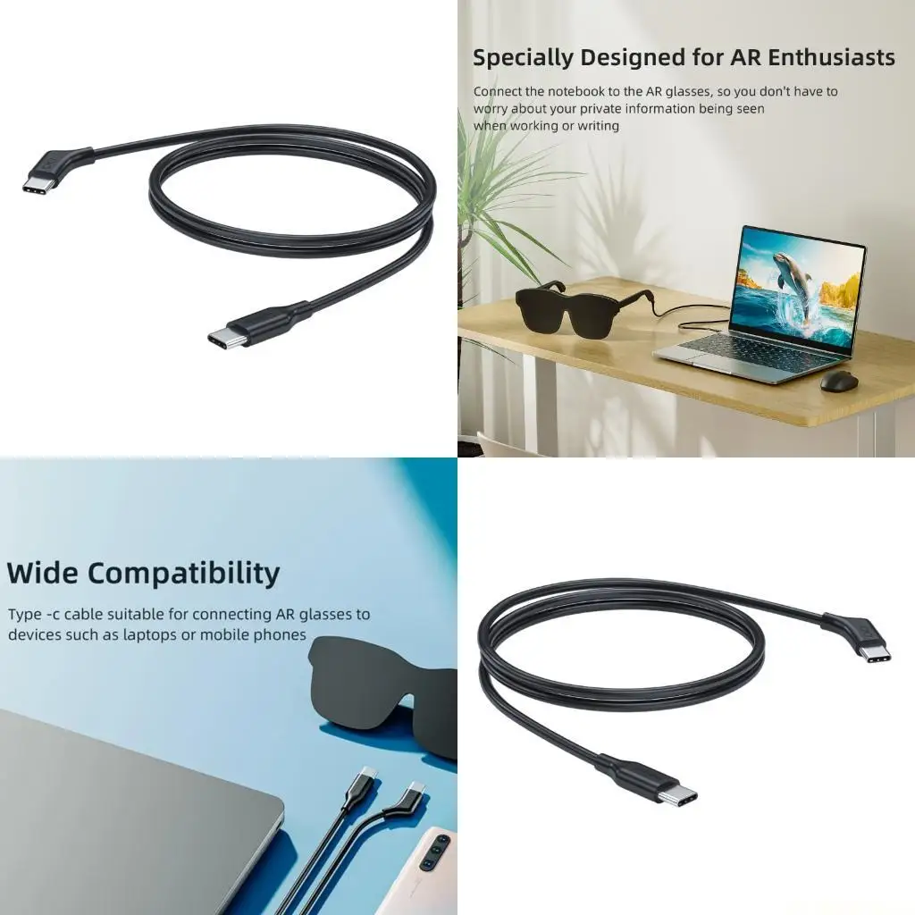 

E56B Полнофункциональный USB-кабель типа C для устройств AR, 60 Вт, быстрая зарядка, передача данных 10 Гбит/с, дополнительная