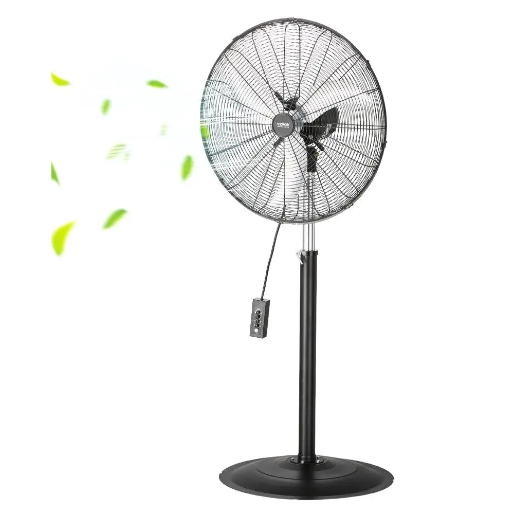 

Industrial Pedestal Fan 24 Three-Speed Oscillating Adjustable Height