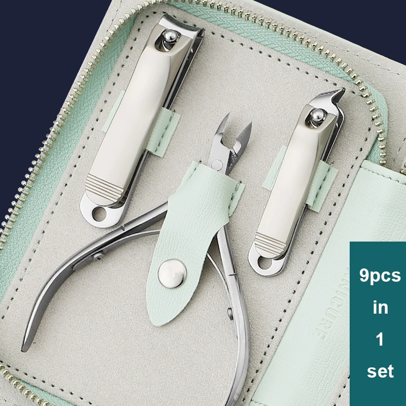 Manicure Set Pedicure Sets Nail Clipper Stainless Steel Professional Nail Cutter Tools with Travel Case Kit