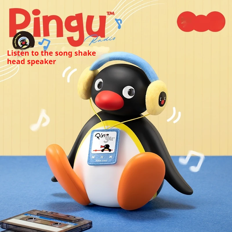 Pingu Bluetooth habla escucha música sacudiendo la cabeza Mini adorno decorativo portátil Audio de alta calidad regalo para niños