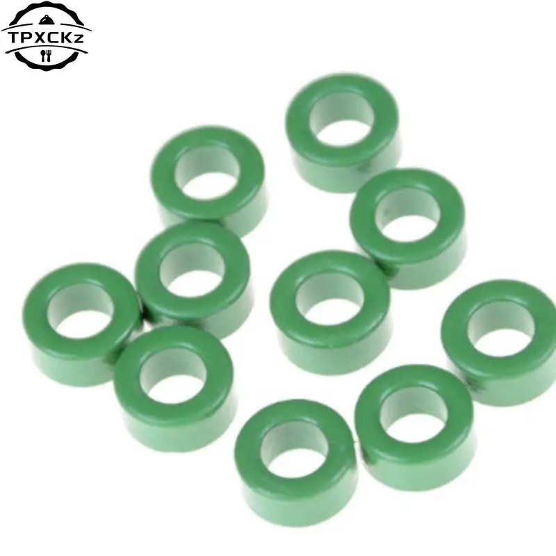 10 Pcs Inductor Coils Green Toroid Ferrite Cores 10mm x 6mm x 5mm Wholesale