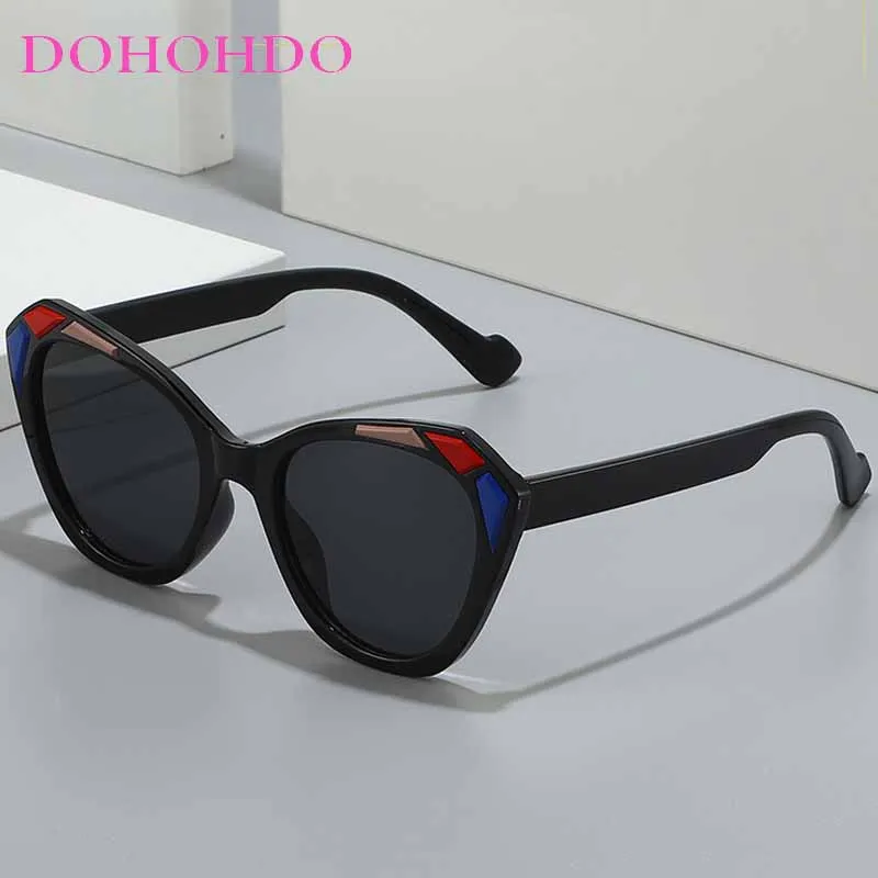 

DOHOHDO New Oversized Fashion Women Sunglasses Stylish Cat Eye Designer Sun Glasses Glamour Vintage Shades UV400 Oculos De Sol