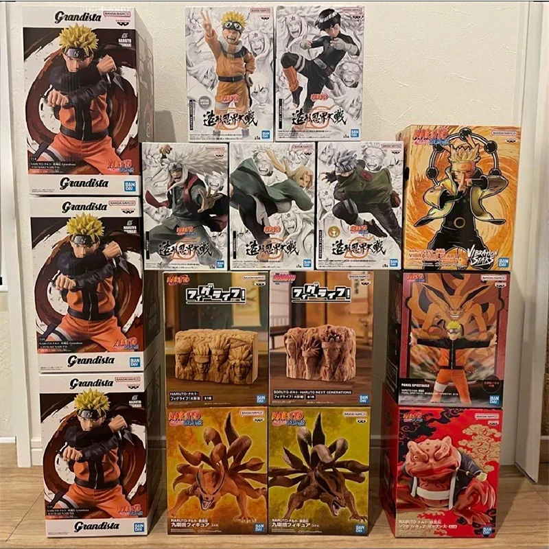 

Bandai authentic Naruto Naruto Sasuke Kaka Amino Obito Scenic Figure Anime Character Action Model Toy Gifts
