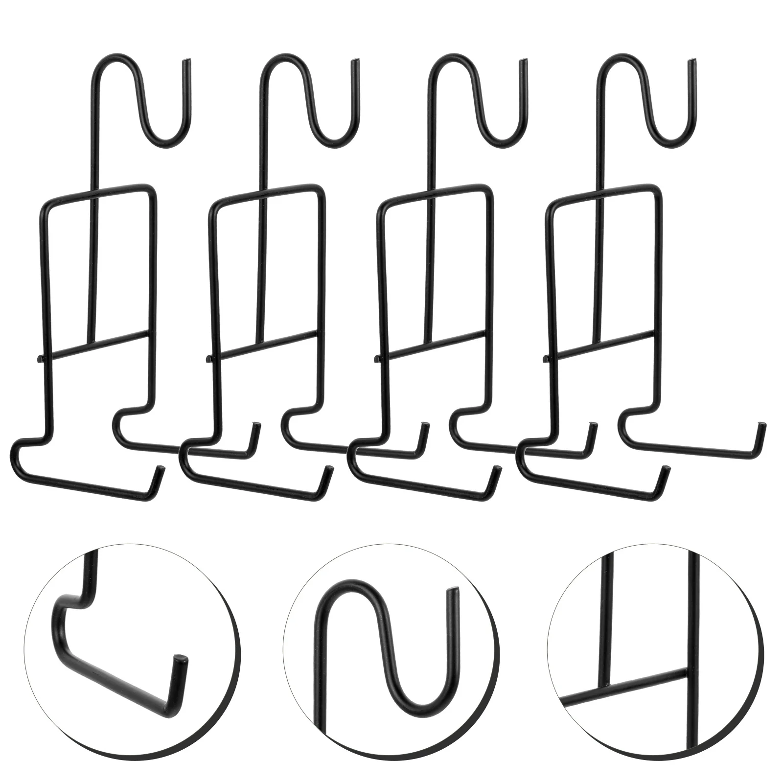 4 قطعة رف شاشة كوب القهوة حامل لوحة حديد متعدد الأغراض للمنزل والمكتب والمقهى وحفلات الزفاف #1