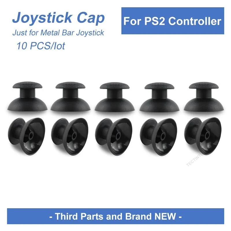 10Pcs/lot Replacement Parts for Playstation 2 Thumbstick Analog Stick Case Joystick Cap For PS2 Wireless Gamepad Button Caps