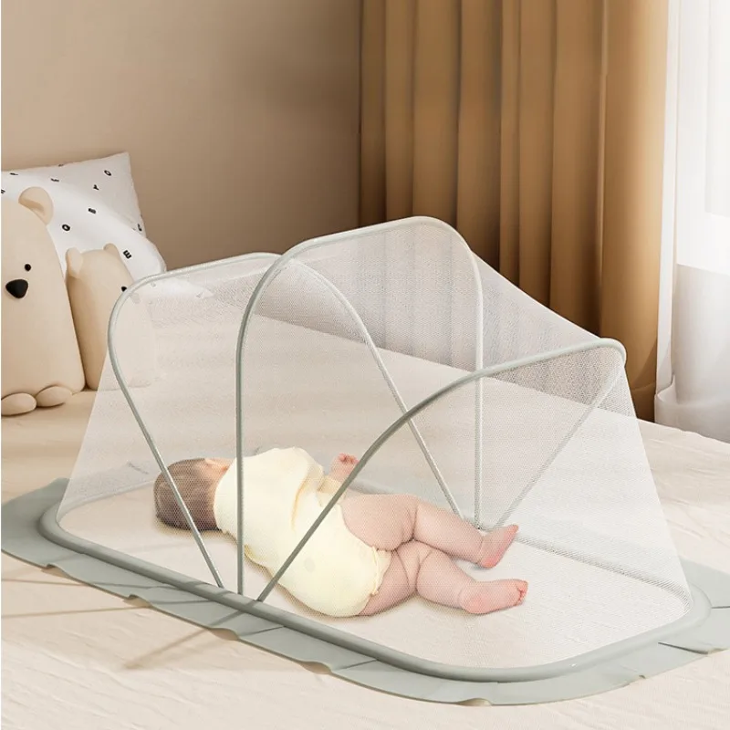 Honeycomb Encrypted Mesh Baby Mosquito Net Cover, Baby Accessories for Home Baby Bed Mosquito Nets, Folding Yurt Crib Netting