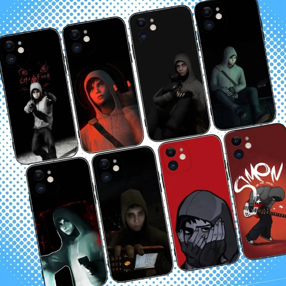 

Cry Of Fear Simon Henriksson Phone Case For iPhone 16,15,14,13,12,11,Pro,Max,Plus,X,XS,XR,SE,8,7,Mini,Soft Silicone Black Case