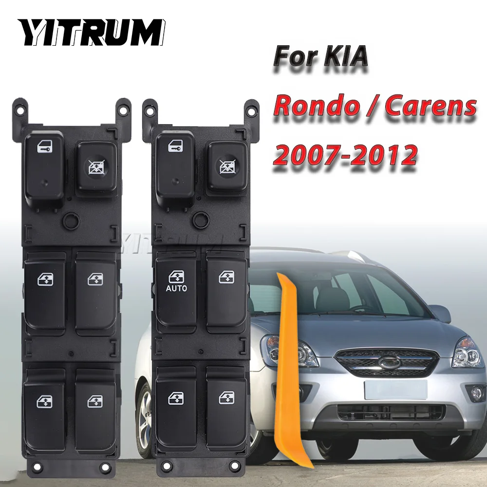 YITRUM 93570-1D2003W  93570-1D1013W Electric Window Switch Front Glass Lifting Control Button For Kia Carens (UN) 2007-2012