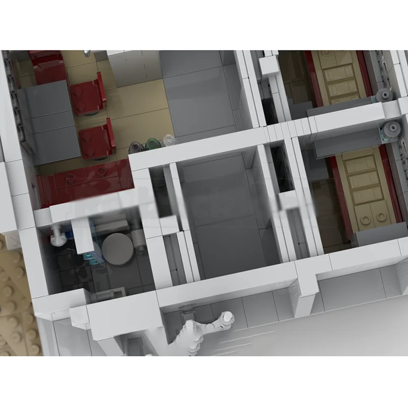 نجمة فيلم نموذج Moc قوالب بناء وحدات بسيطة منزل صغير نموذج التكنولوجيا كتل عيد الميلاد لتقوم بها بنفسك لعبة هدايا البناء