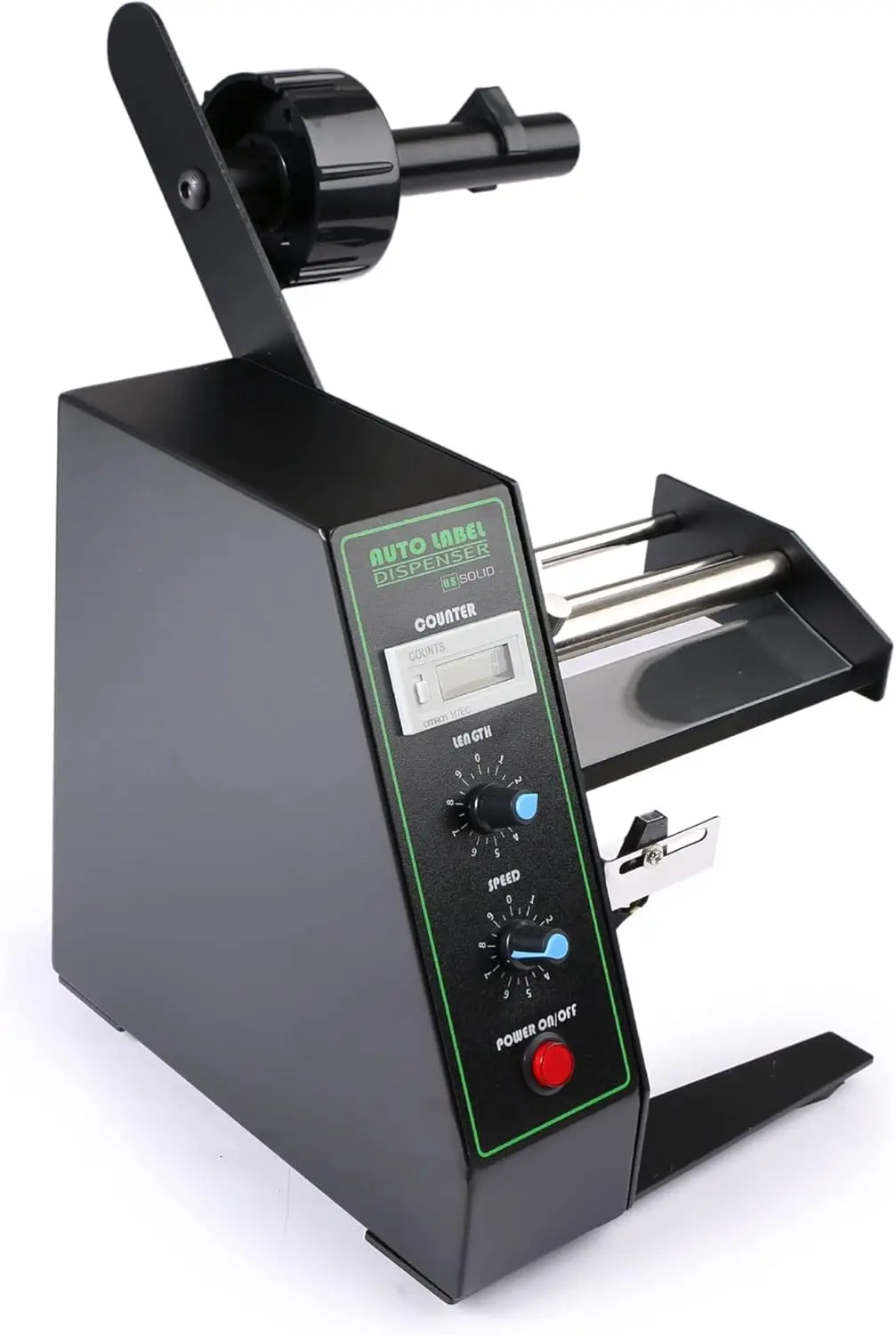 الولايات المتحدة. آلة توزيع الملصقات الأوتوماتيكية الصلبة - موزع ملصقات أداة وضع الملصقات، العد التلقائي 0-999999، ضبط السرعة #6